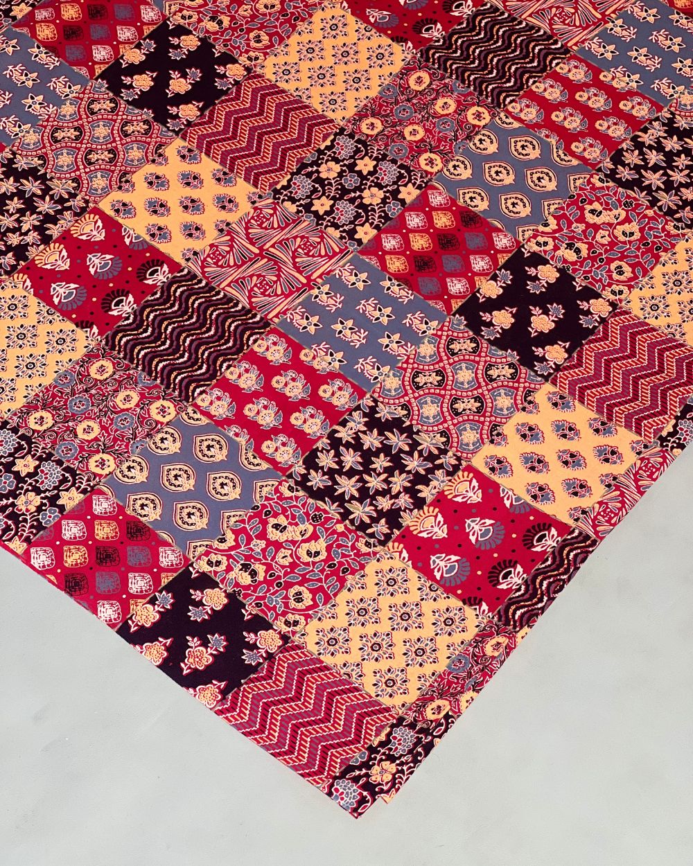 Printed Cotton Fabric Multicolor 42 Inches Width