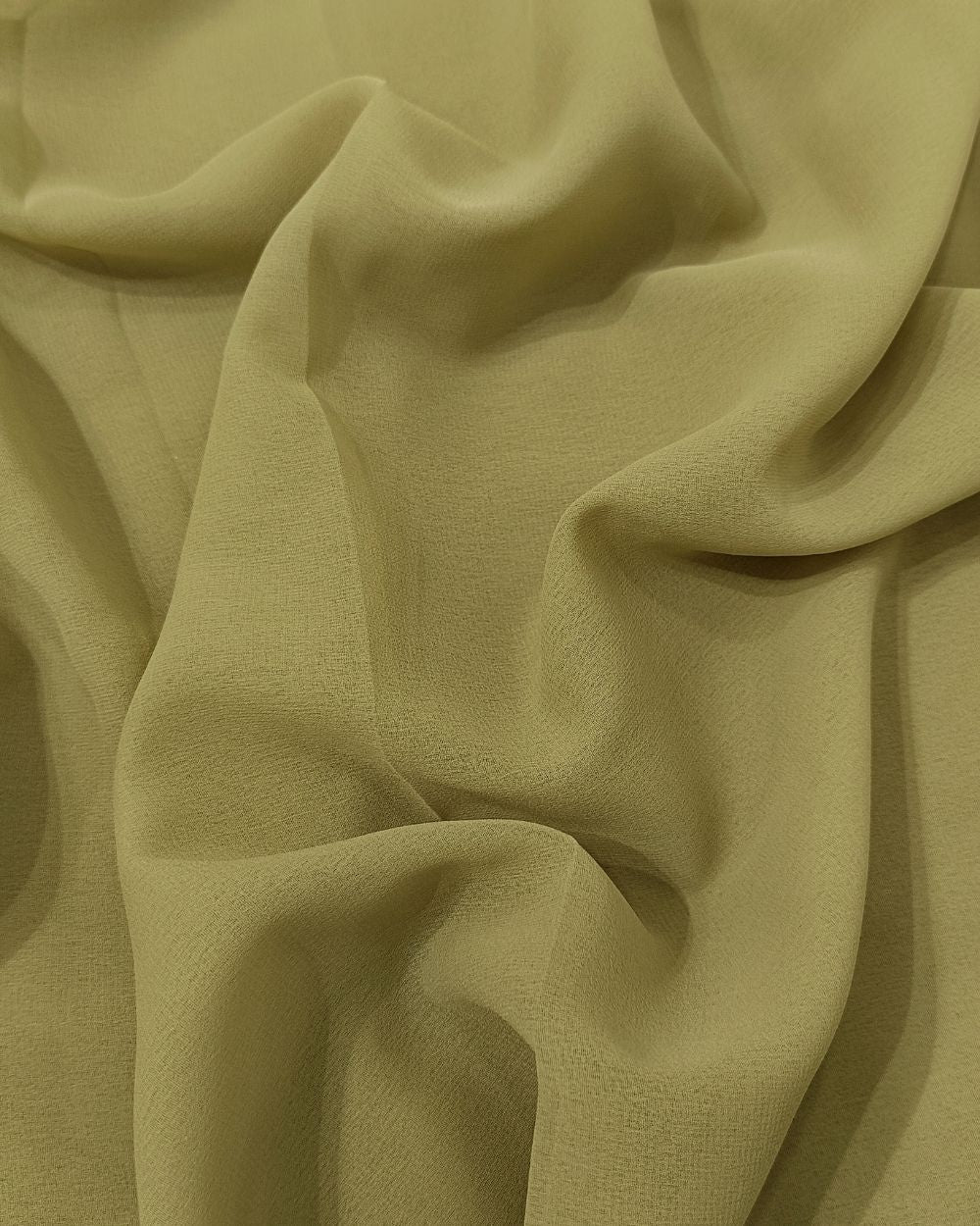 Plain Georgette Greenery Colour 44 Inches Width