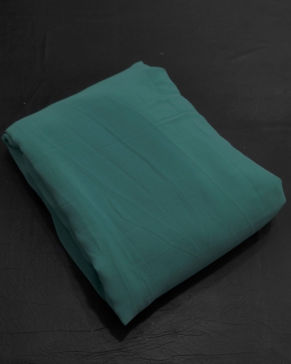 Plain Georgette Dark Mint Green Colour 44 Inches Width