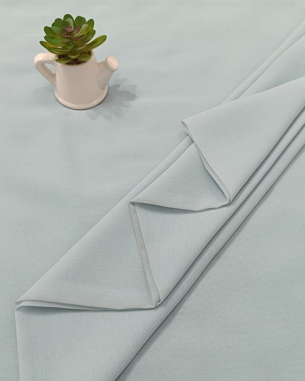 Plain Georgette Spa Blue Colour 44 Inches Width