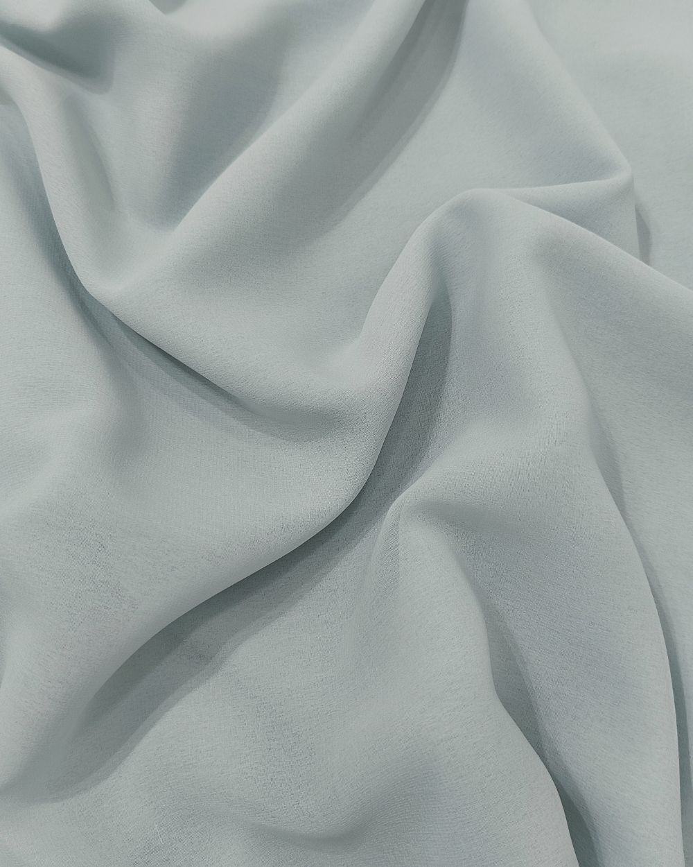 Plain Georgette Spa Blue Colour 44 Inches Width