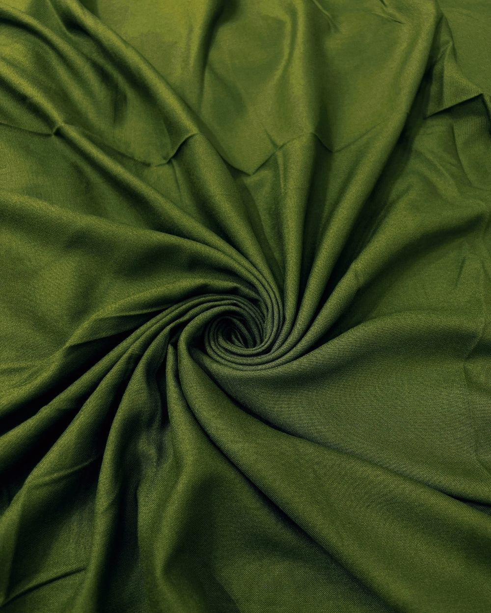Plain Rayon-cotton Crocodile Green Colour 44 Inches Width