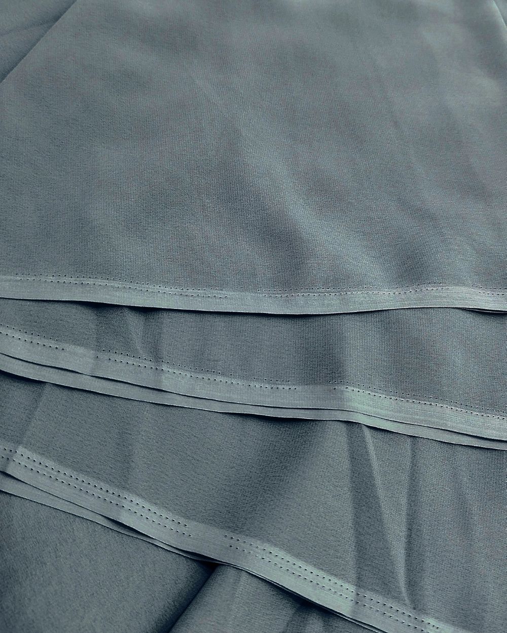 Plain Georgette Light Blue Grey Colour 44 Inches Width