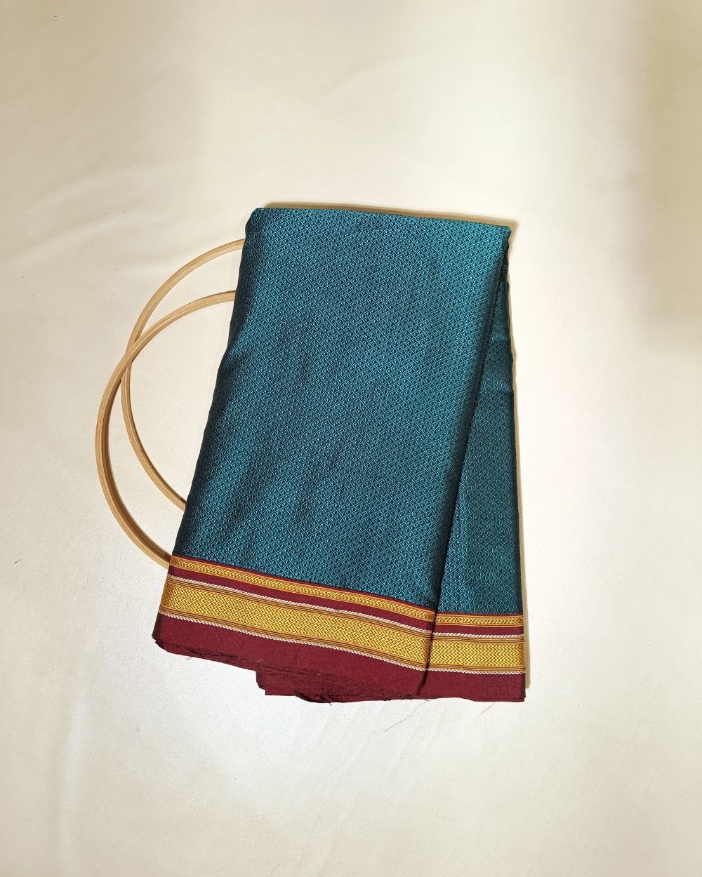 Cotton Khun Peacock Green Colour 36 Inches Width