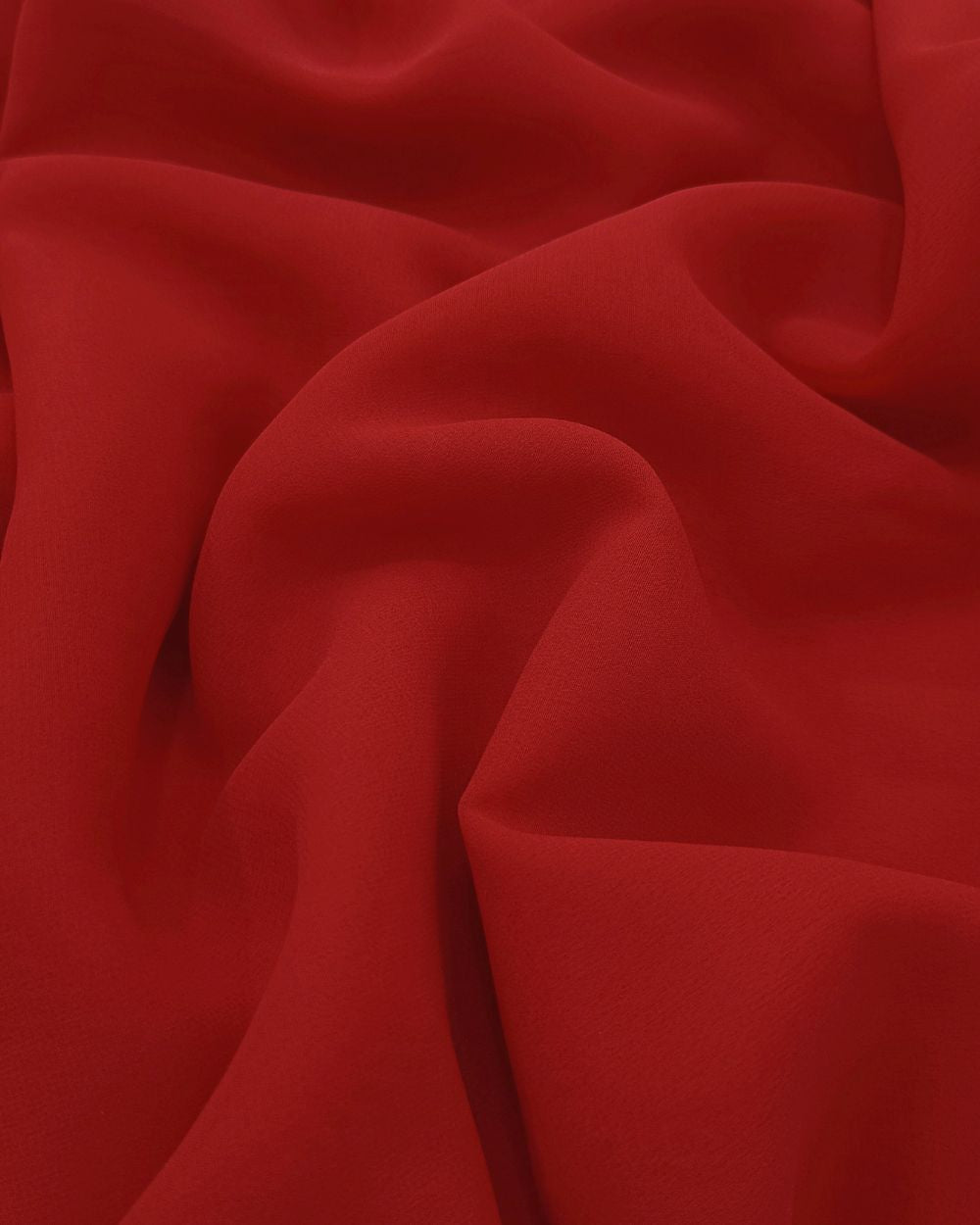 Plain Georgette Deep Scarlet Red Colour 44 Inches Width