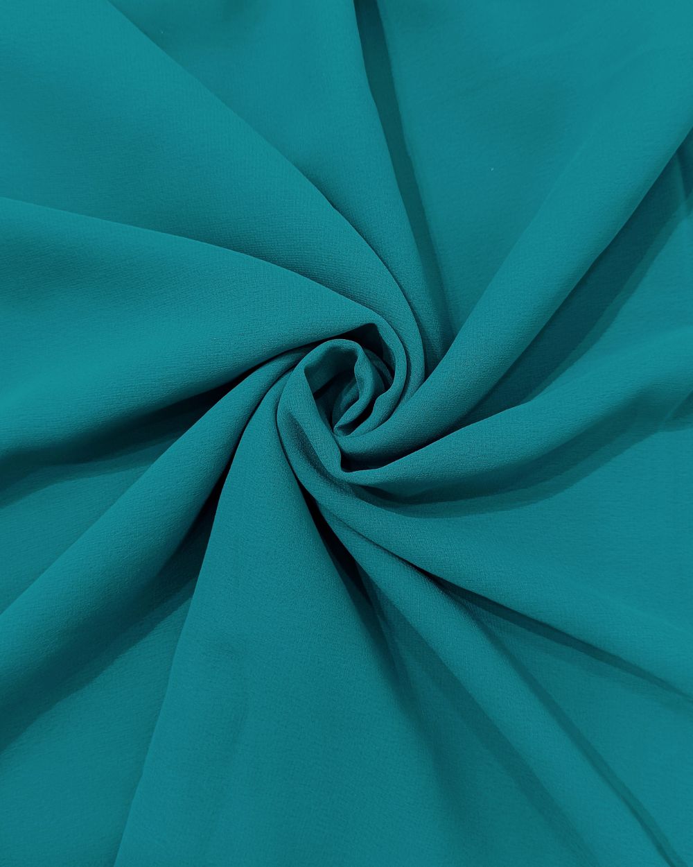 Plain Georgette Peacock Blue Colour 44 Inches Width