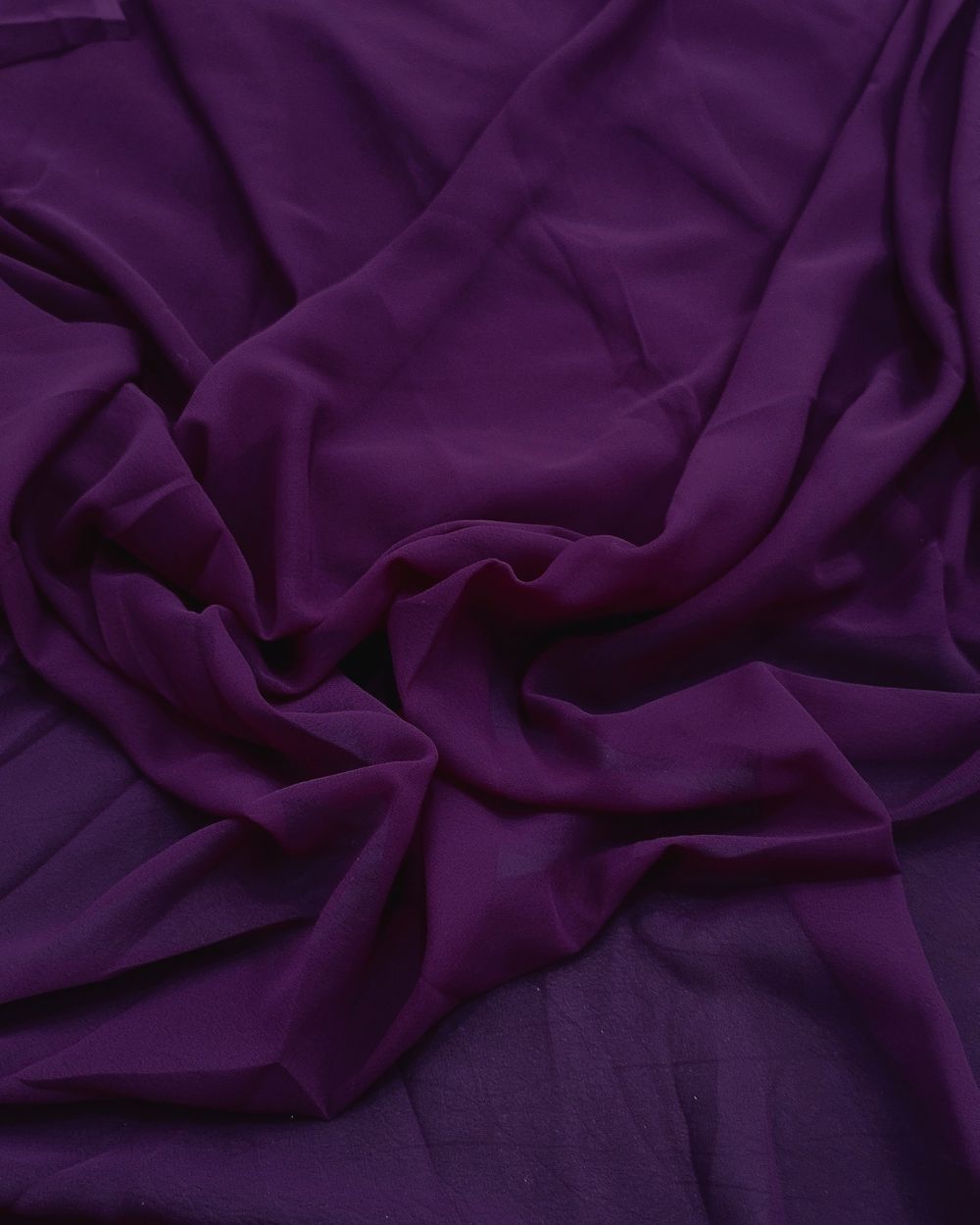 Plain Georgette Magenta Purple Colour 44 Inches Width