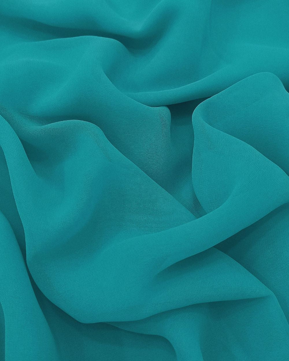Plain Georgette Aqua Blue Colour 44 Inches Width