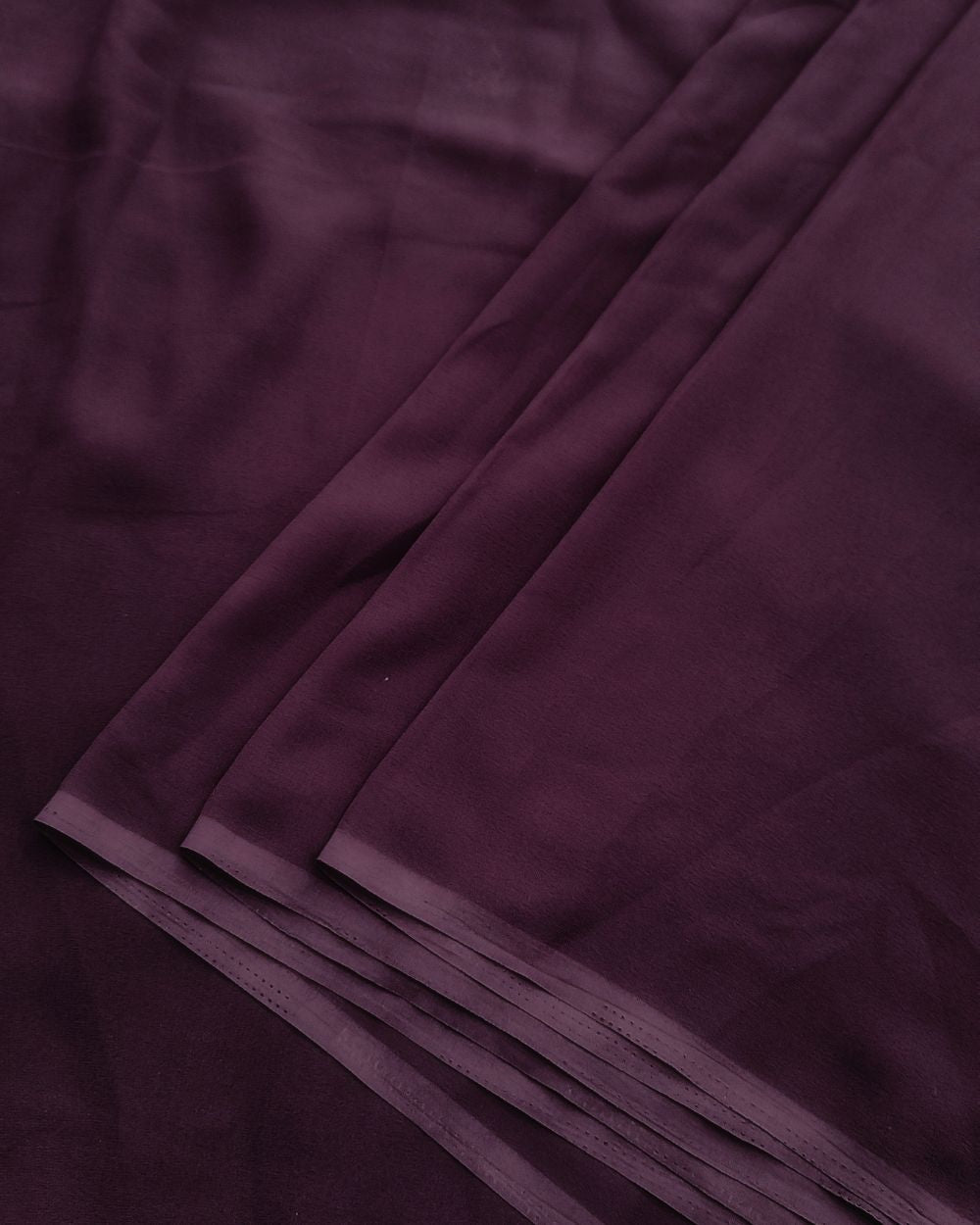Plain Georgette Dark Burgundy Colour 44 Inches Width