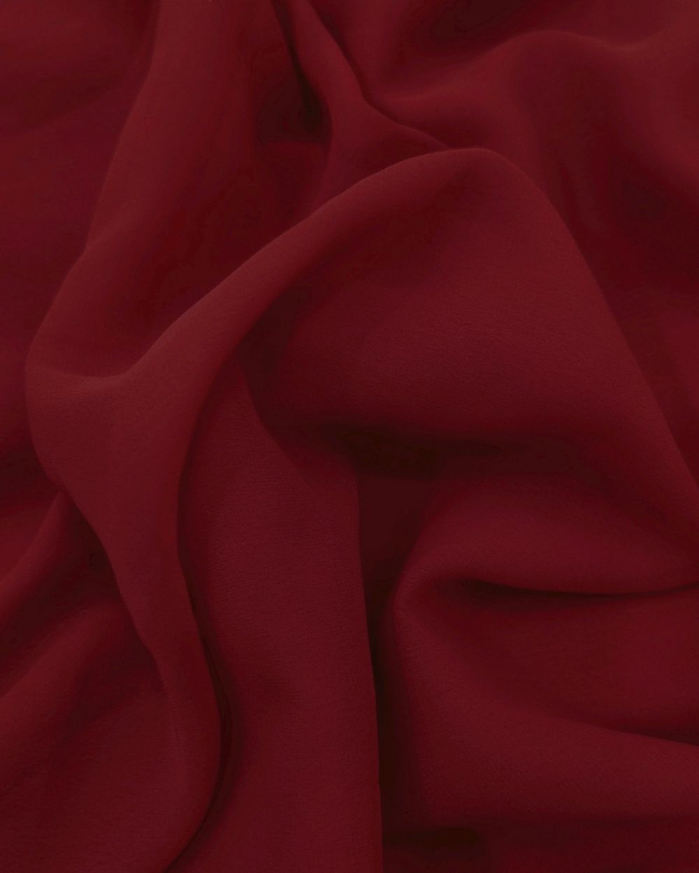 Plain Georgette Cherry Red Colour 44 Inches Width