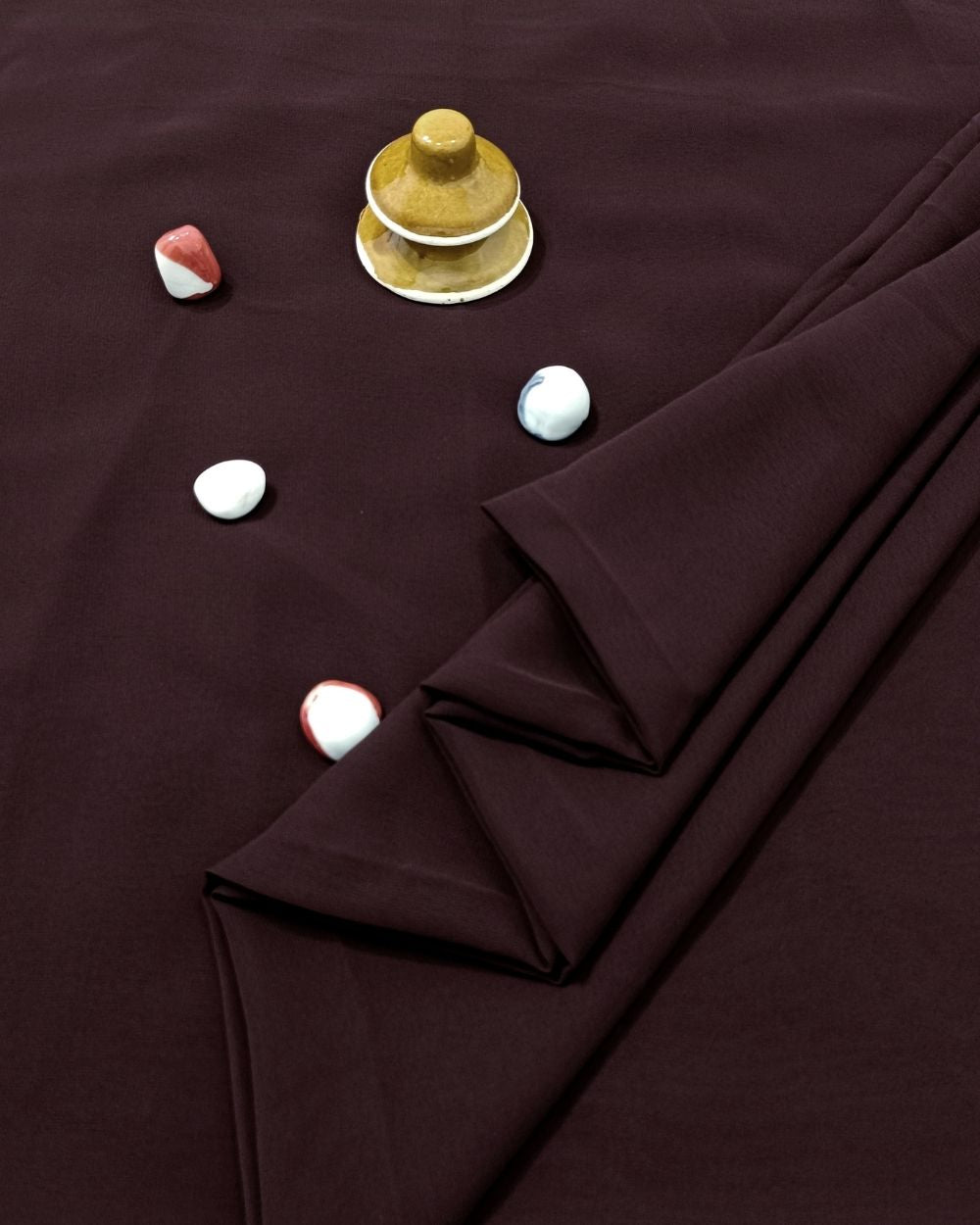 Plain Georgette Coffee Colour 44 Inches Width