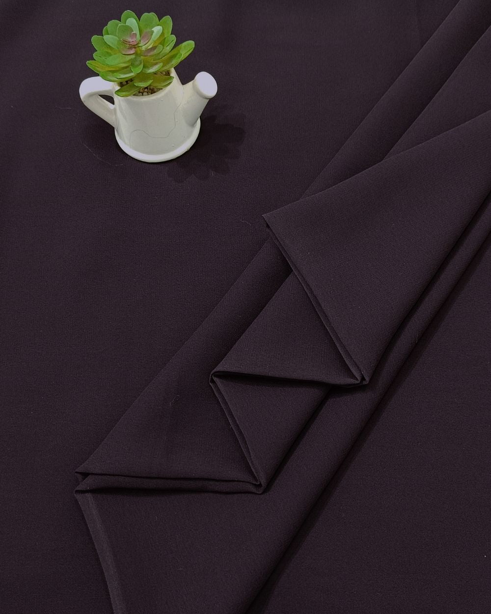 Plain Georgette Dark Wine Colour 44 Inches Width