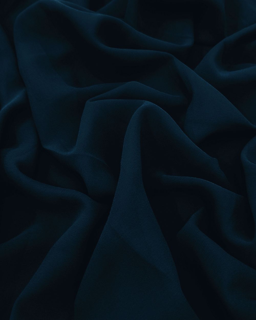 Plain Georgette Prussian Dark Blue Colour 44 Inches Width