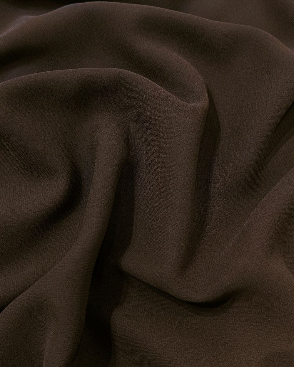 Plain Georgette Coffee Colour 44 Inches Width