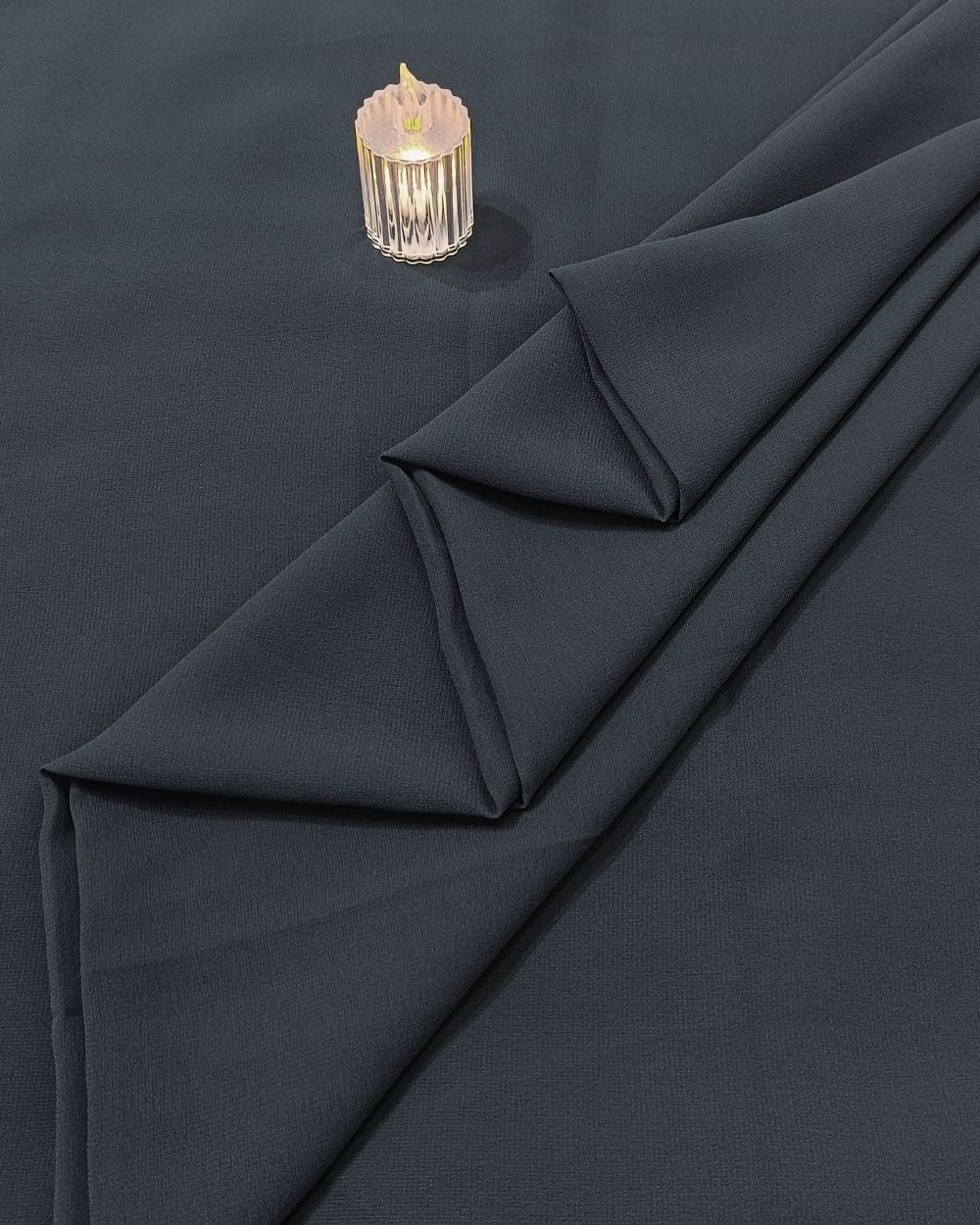 Plain Georgette Blue Grey Colour 44 Inches Width