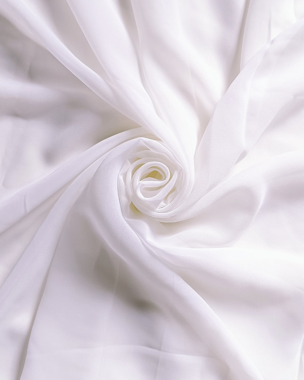 Plain Georgette White Colour 42 Inches Width