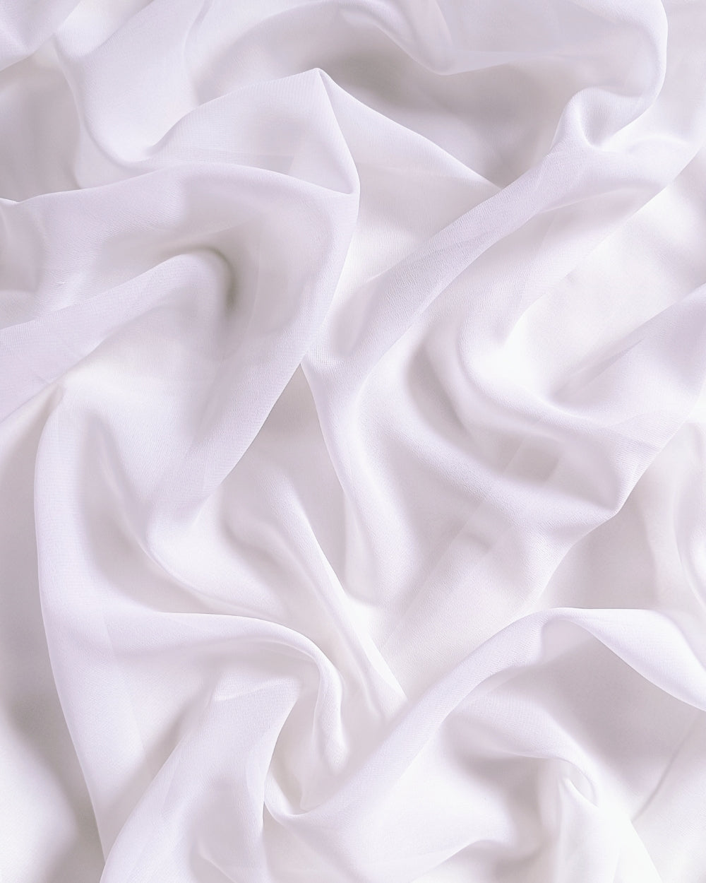 Plain Georgette White Colour 42 Inches Width