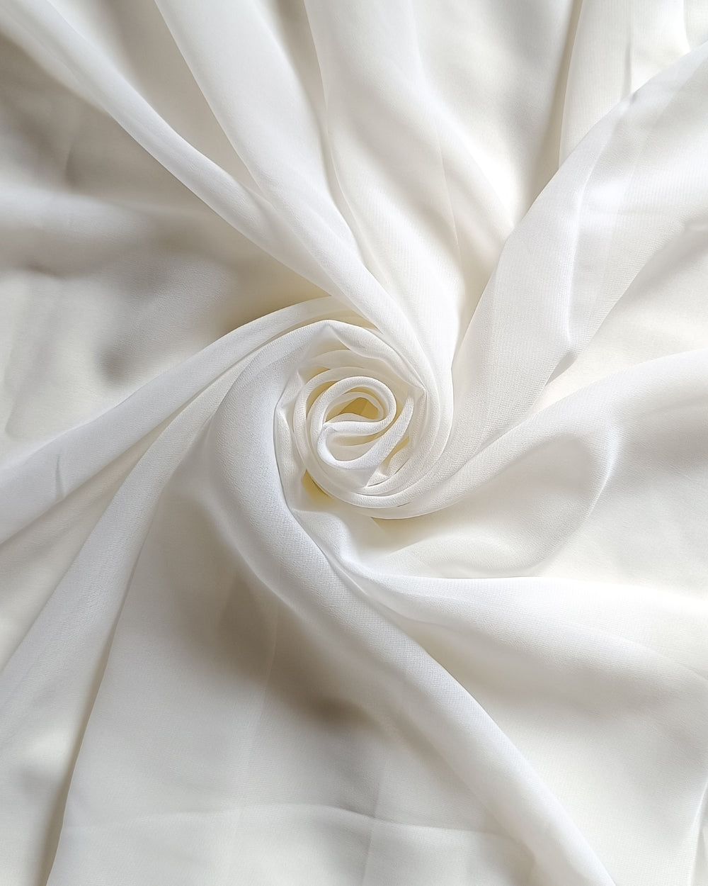 Plain Georgette Off White Colour 44 Inches Width