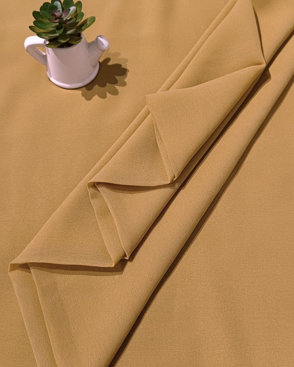 Plain Georgette Gold Colour 44 Inches Width