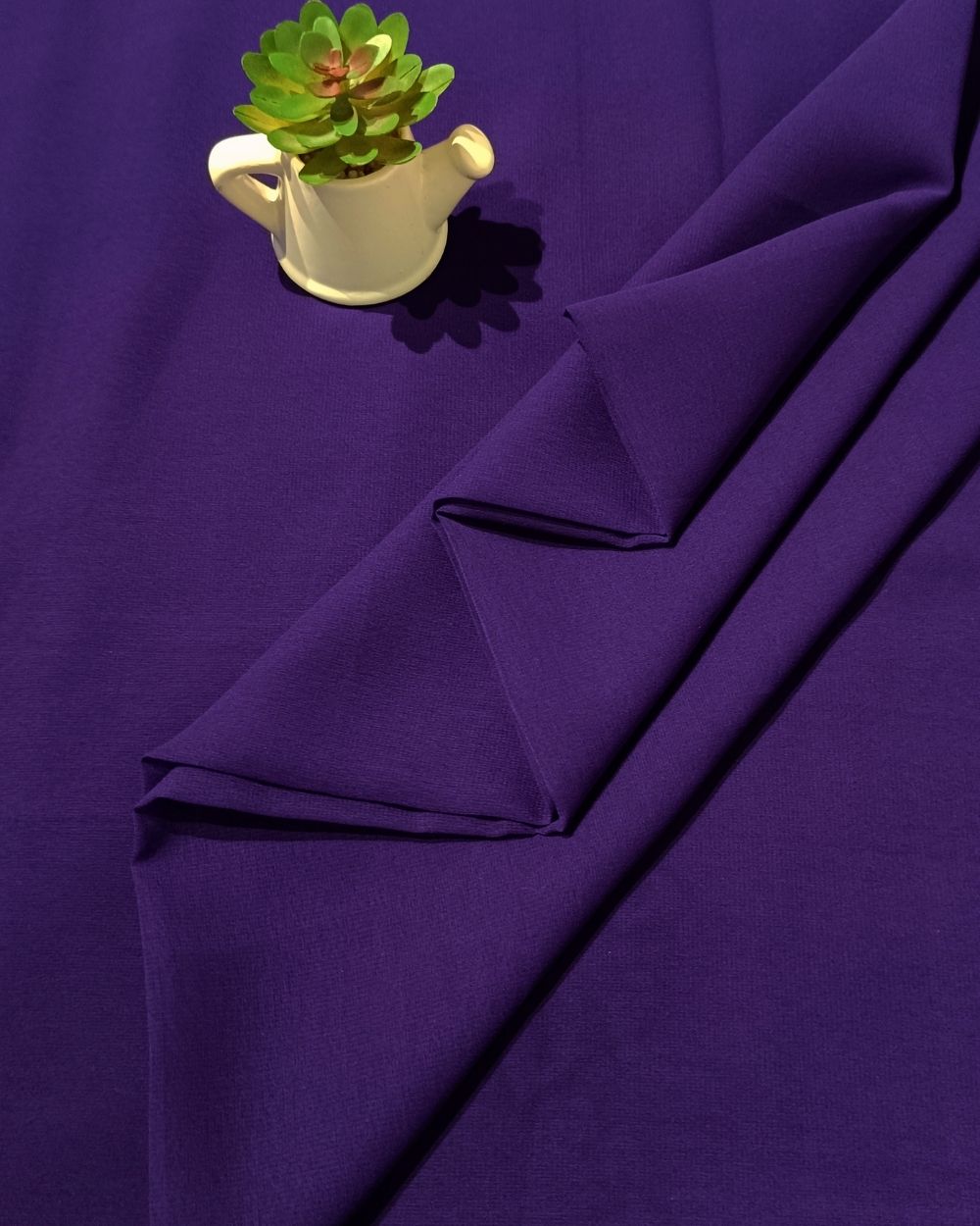 Plain Georgette Dark Purple Colour 44 Inches Width