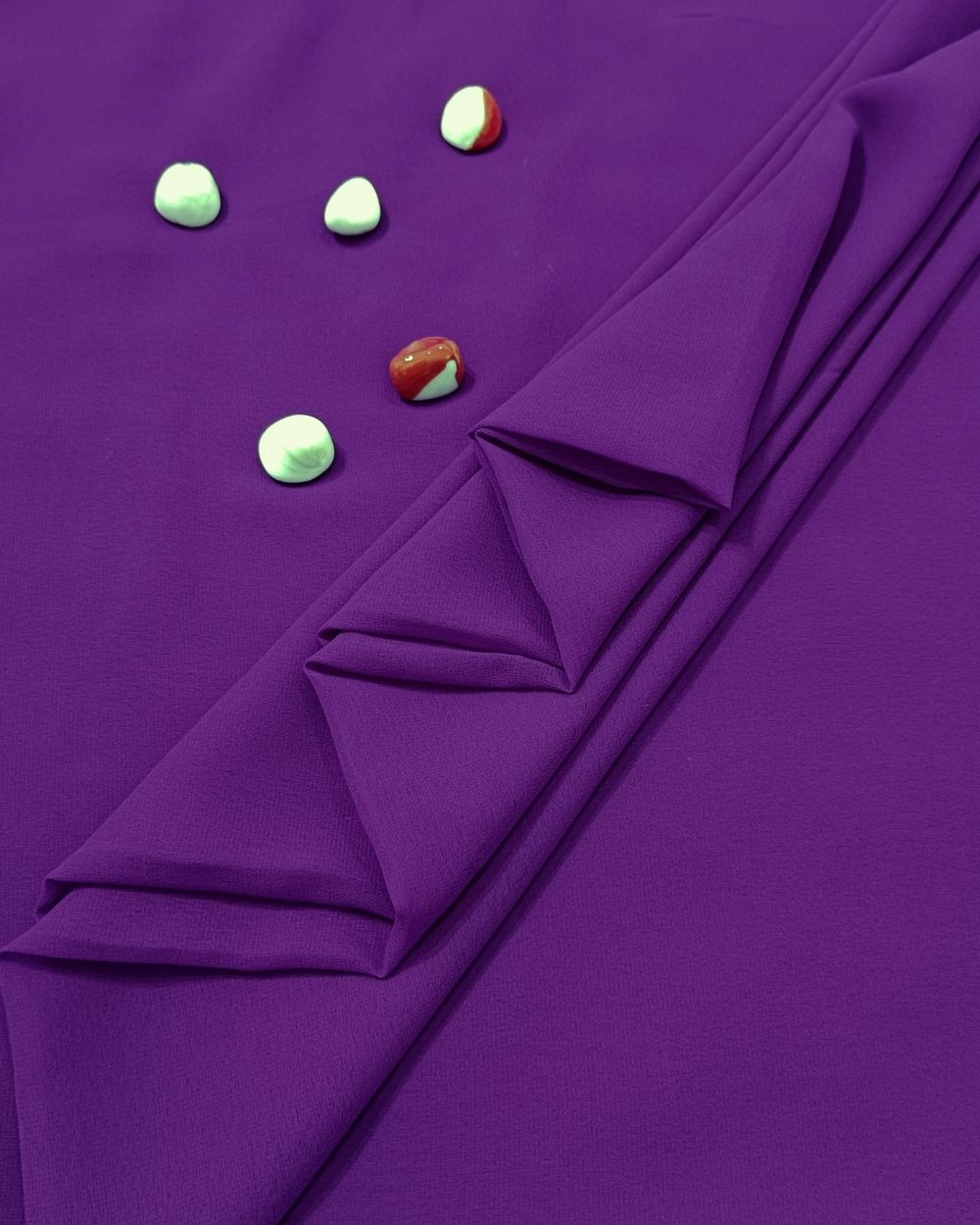 Plain Georgette Dark Orchid Colour 44 Inches Width