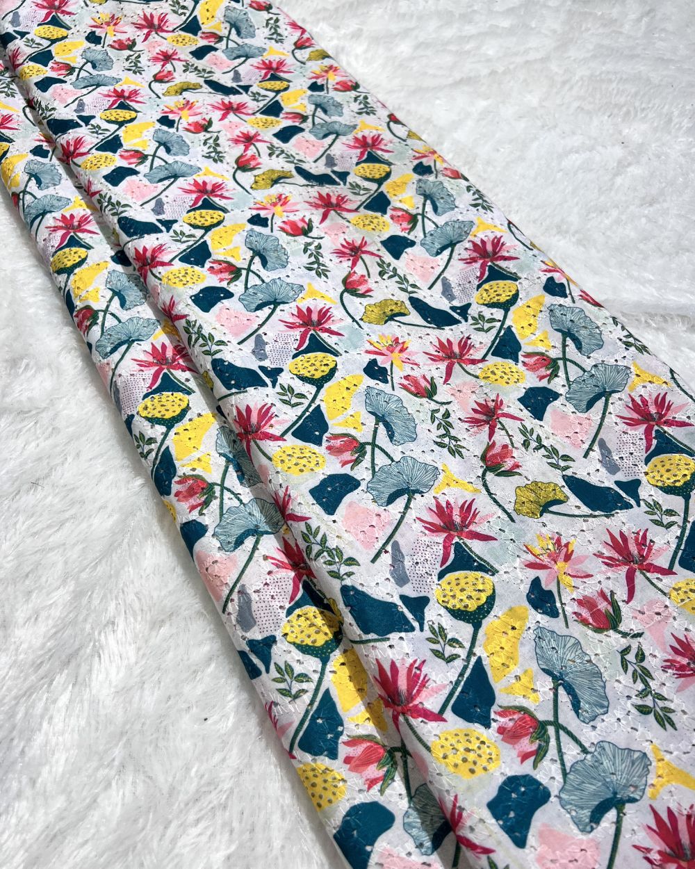 Printed Hakoba Cotton Multicolour Colour 42 Inches Width