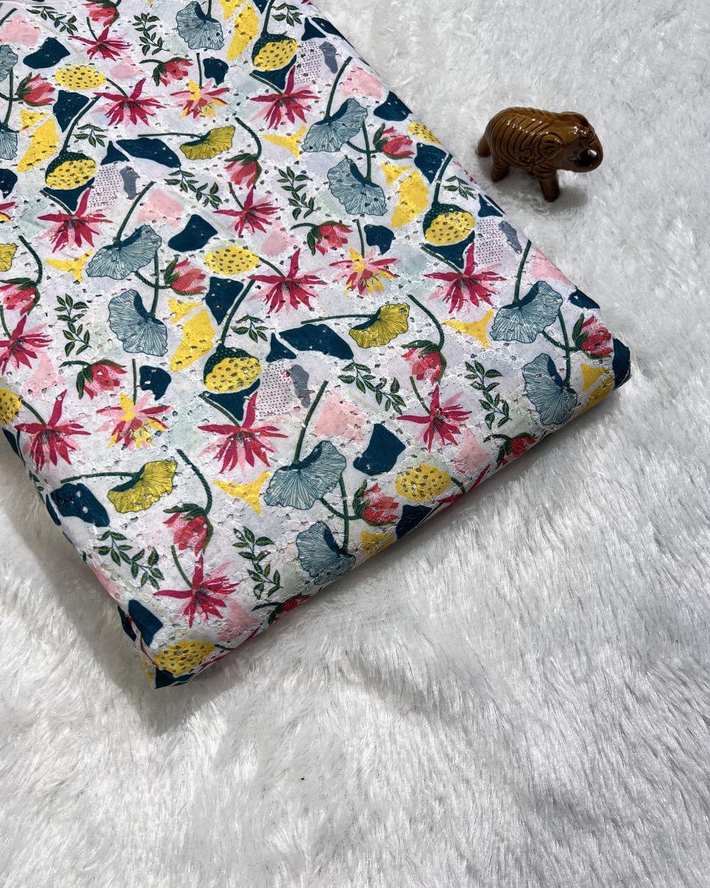 Printed Hakoba Cotton Multicolour Colour 42 Inches Width