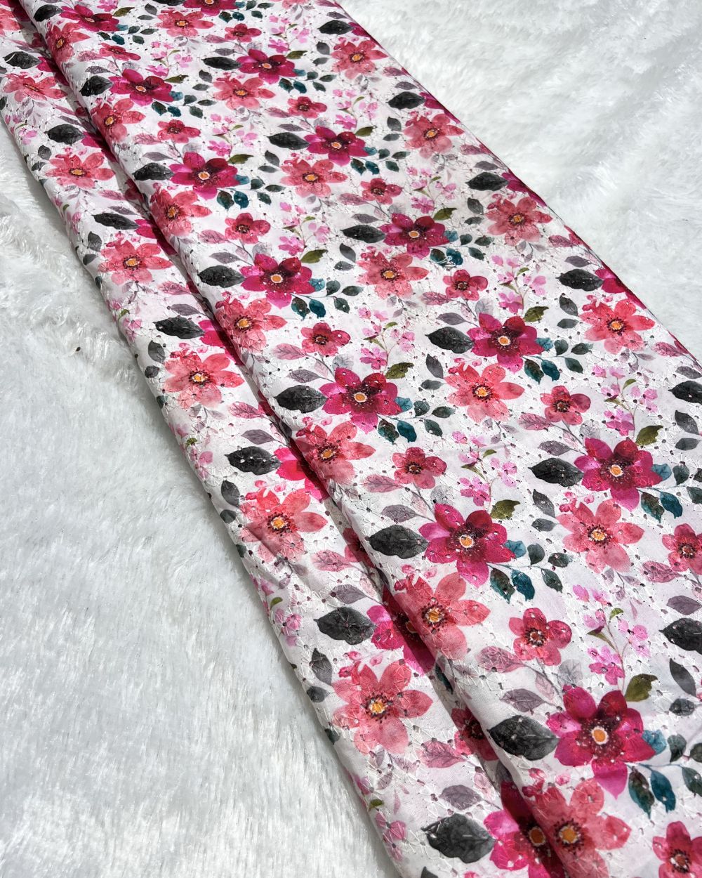 Printed Hakoba Cotton Pink Colour 42 Inches Width