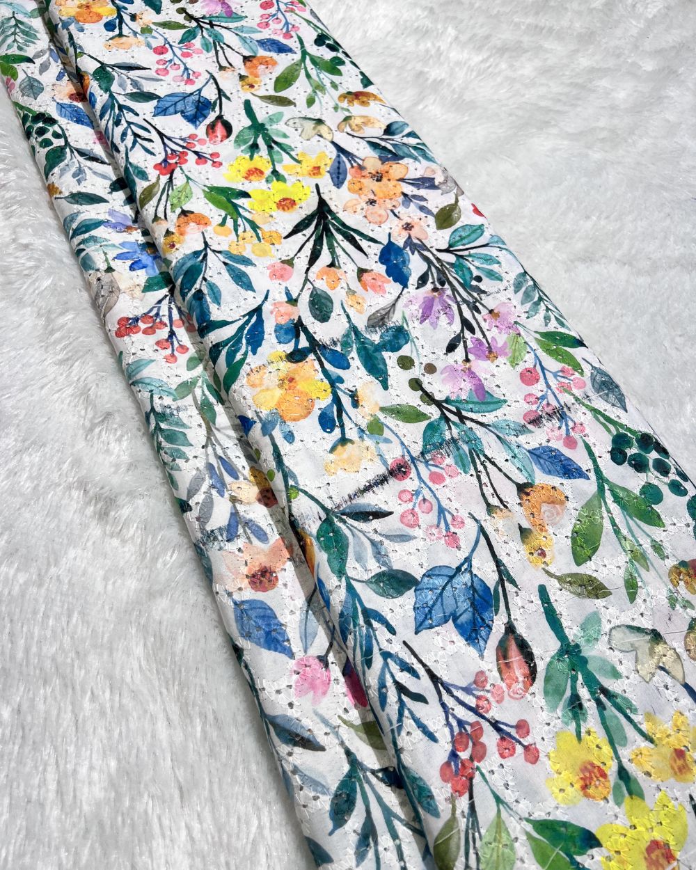 Printed Hakoba Cotton Multicolour Colour 42 Inches Width