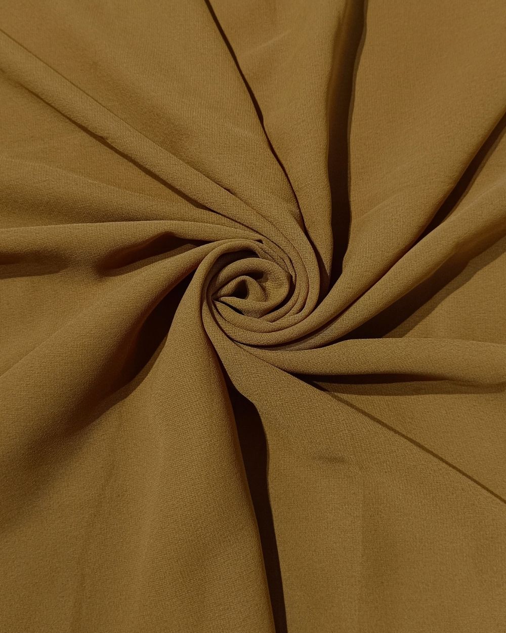 Plain Georgette Dark Mustard Gold Colour 44 Inches Width
