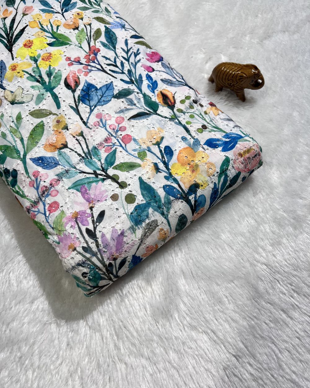 Printed Hakoba Cotton Multicolour Colour 42 Inches Width