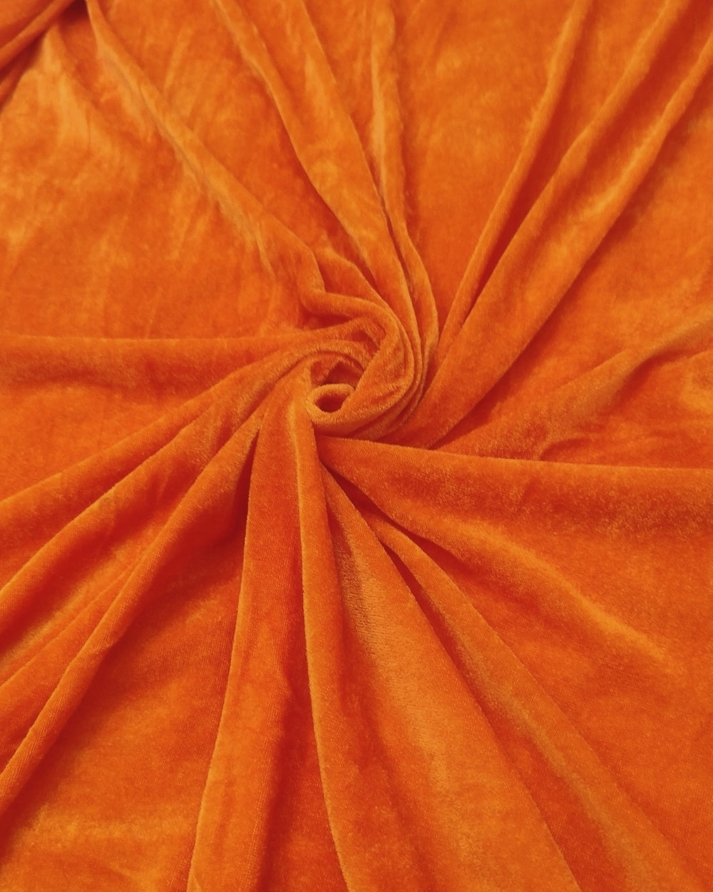 Plain Velvet Orange Colour 60 Inches Width