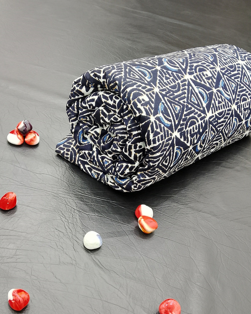 Printed Cotton Navy Blue Colour 43 Inches Width