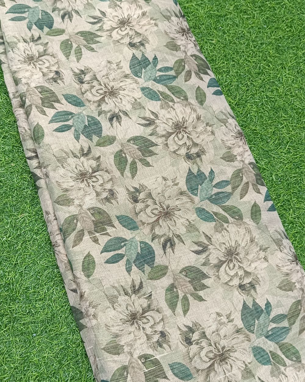 Printed Zari-Digital Golden Colour 42 Inches Width