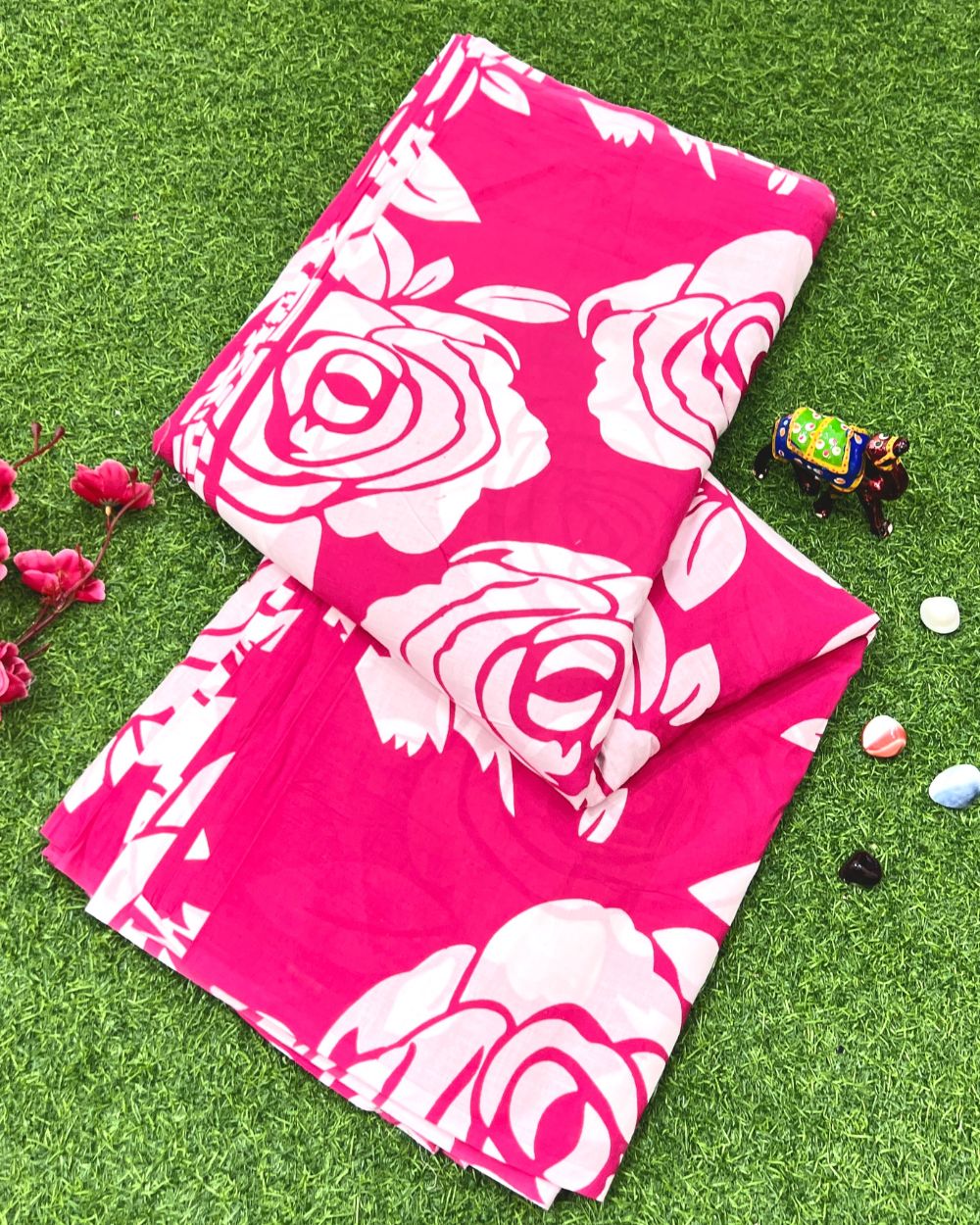 Printed Cotton Pink Colour 42 Inches Width