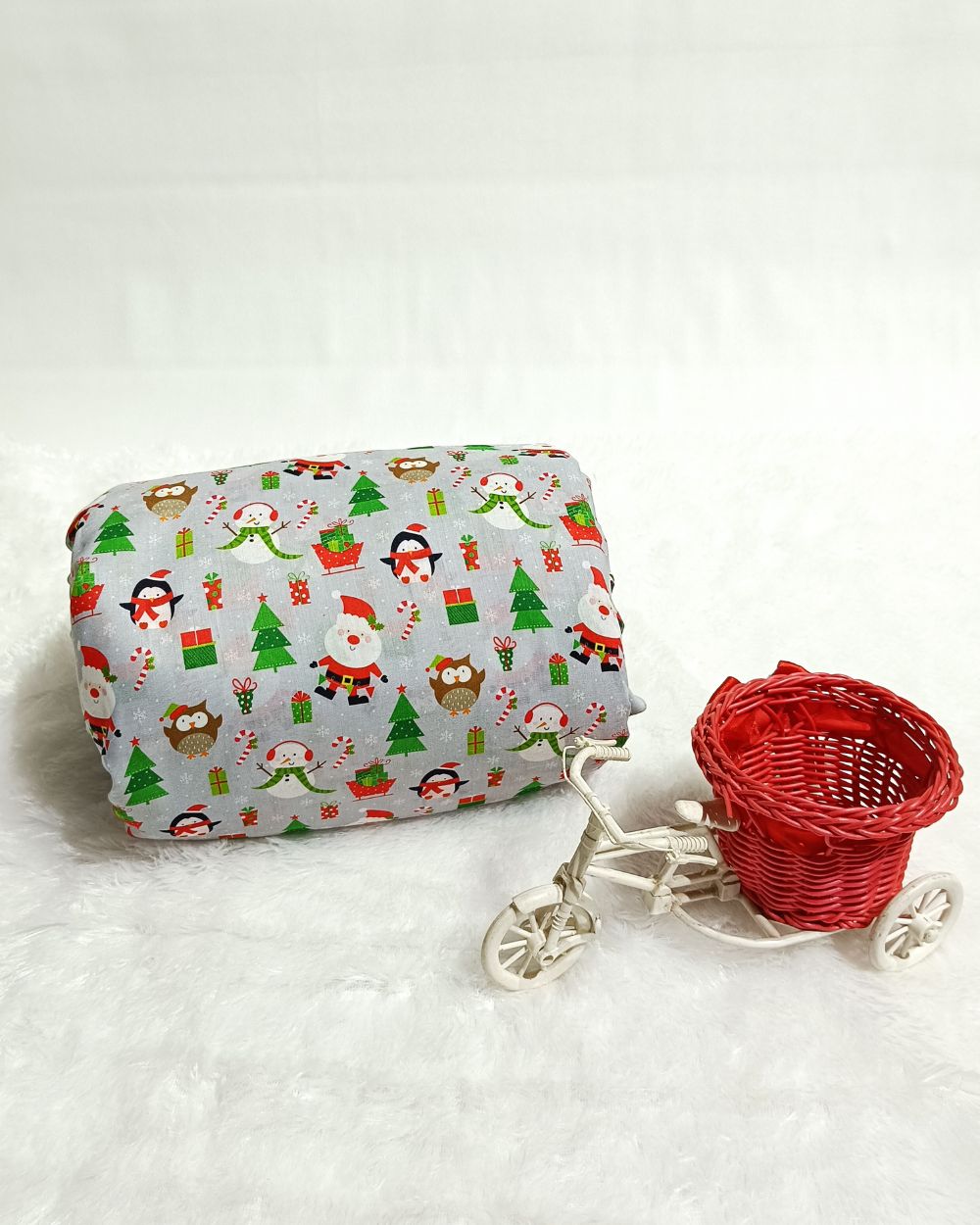 Soft Cotton with Kids Print (Baby/Nursery) Light Grey Colour 42 Inches Width