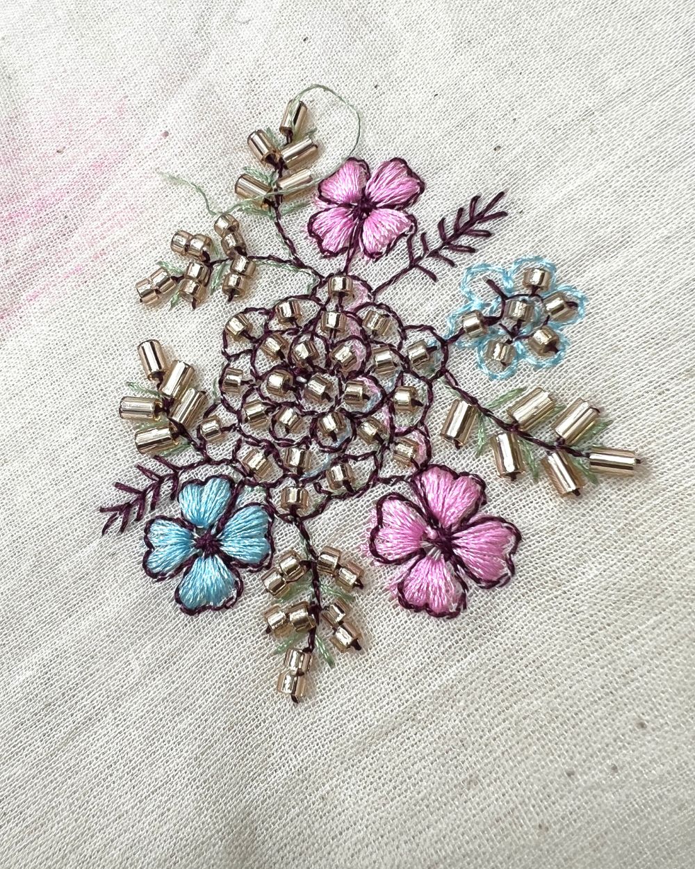 Kora Cotton Work Multicolor 45 Inches Width