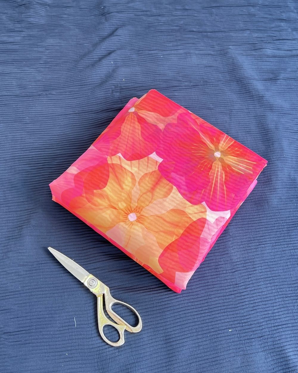Premium Printed Organza Red Colour 42 Inches Width