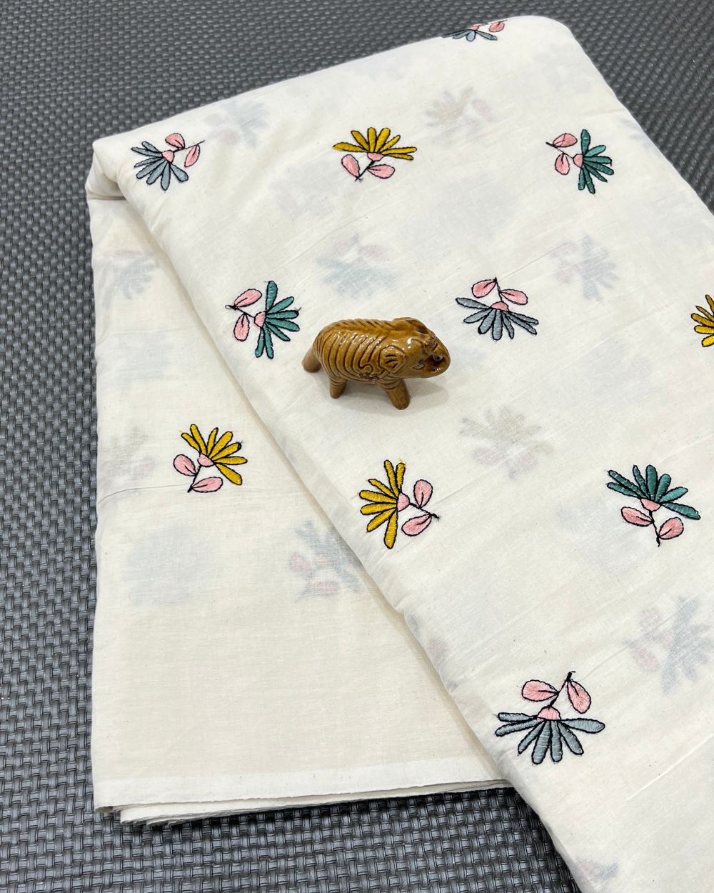 Kora Cotton Work Multicolor 45 Inches Width