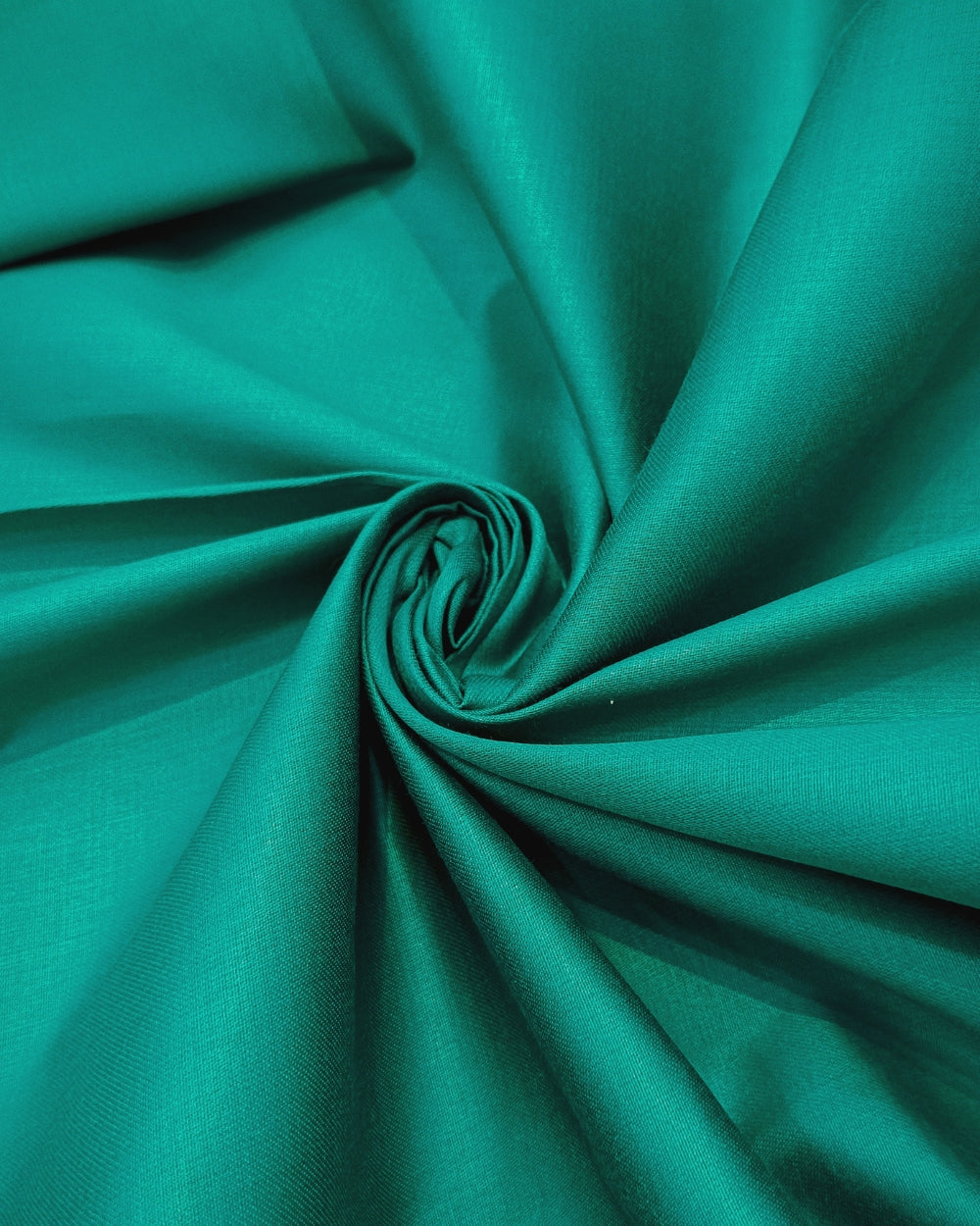 Plain Glaze-Cotton Turquoise Green Colour 42 Inches Width