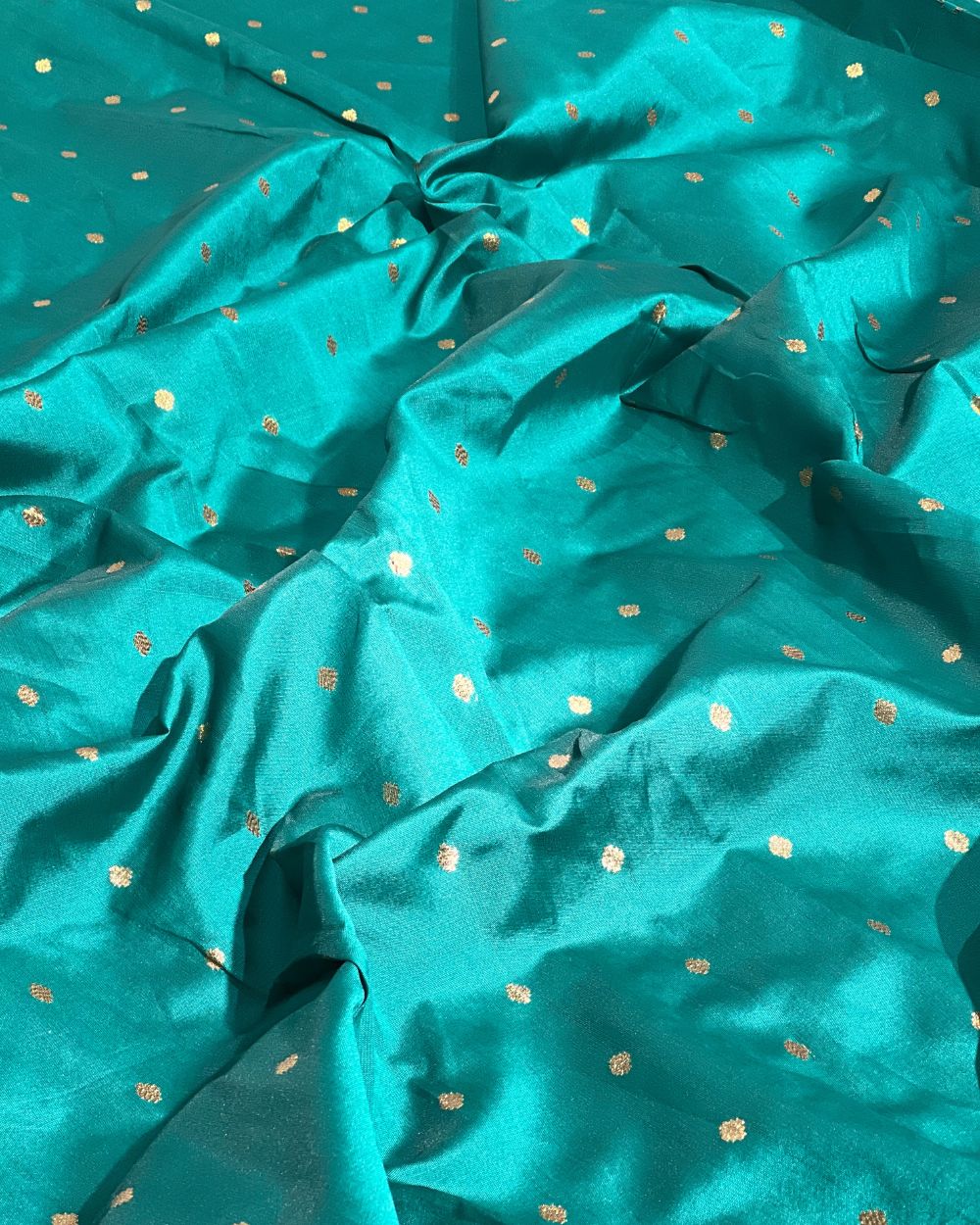 Taffeta Work Rama Green Colour 54 Inches Width