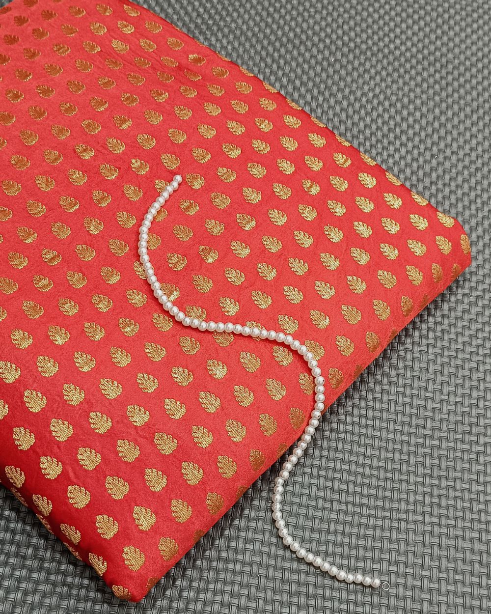 Banarasi Red Colour 42 Inches Width