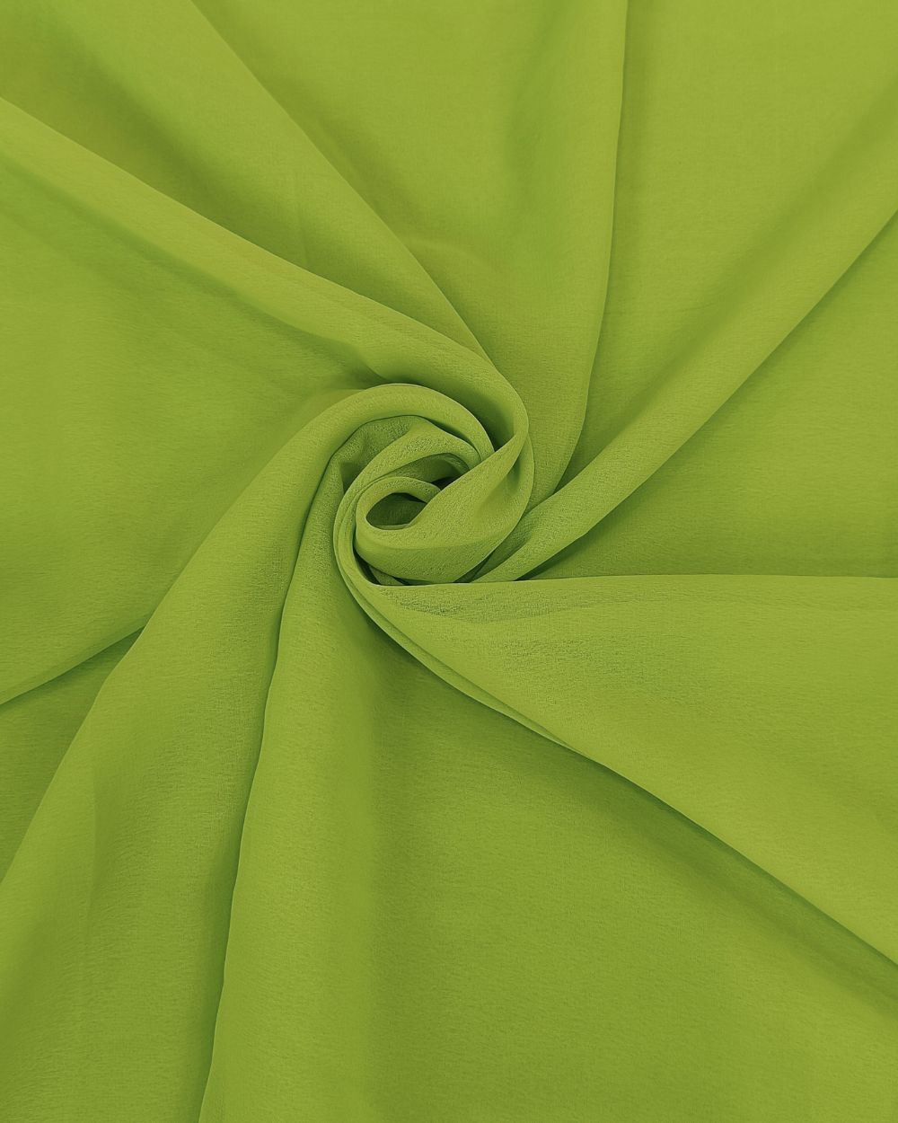 Plain Georgette Bright Lime Green Colour 44 Inches Width