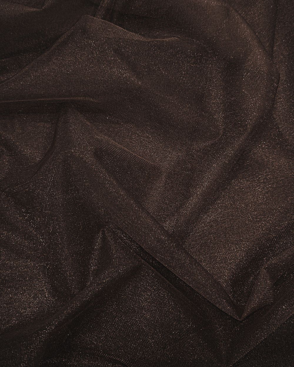 Plain Net-silky Coffee Colour 44 Inches Width