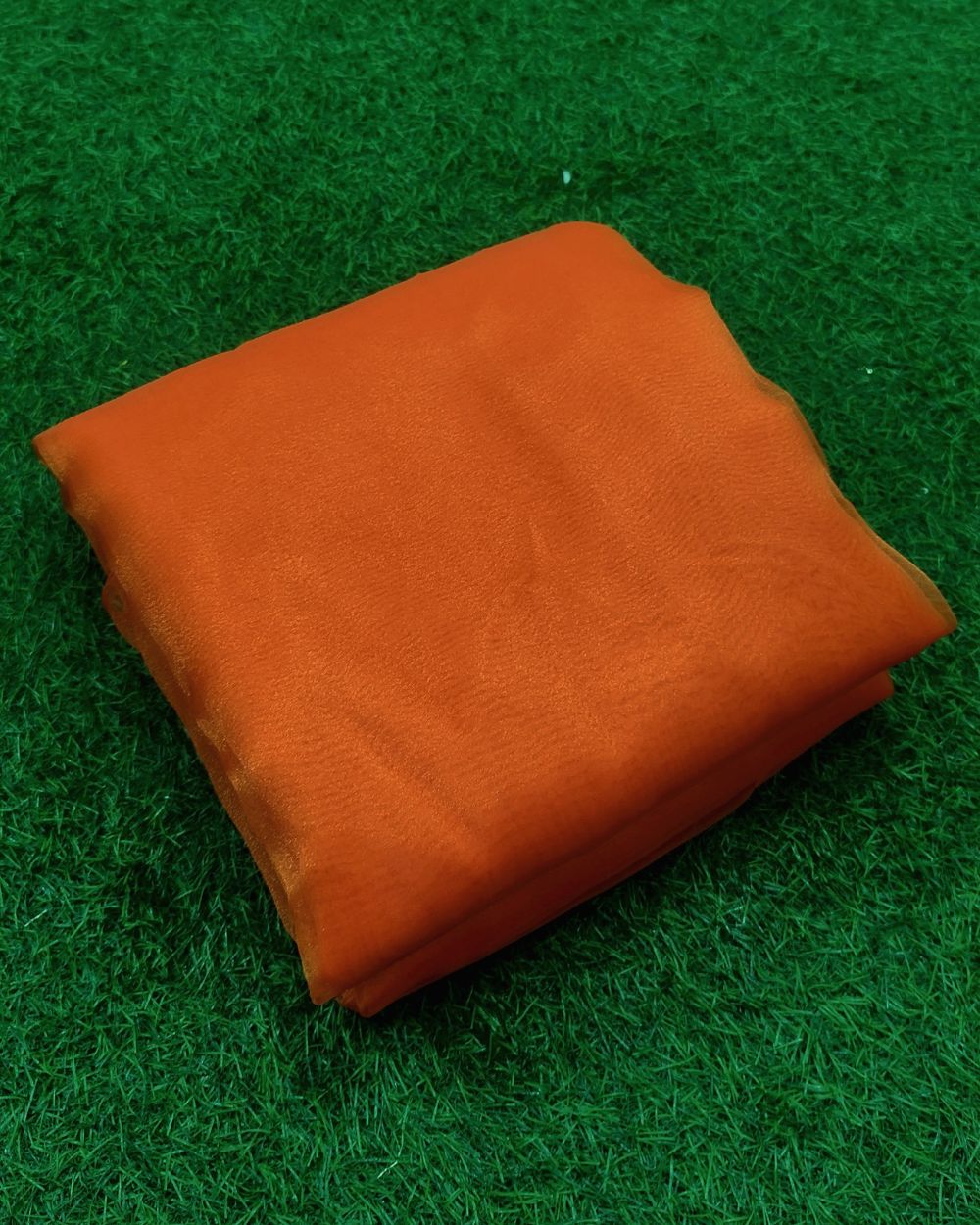 Plain Organza Orange Colour 45 Inches Width