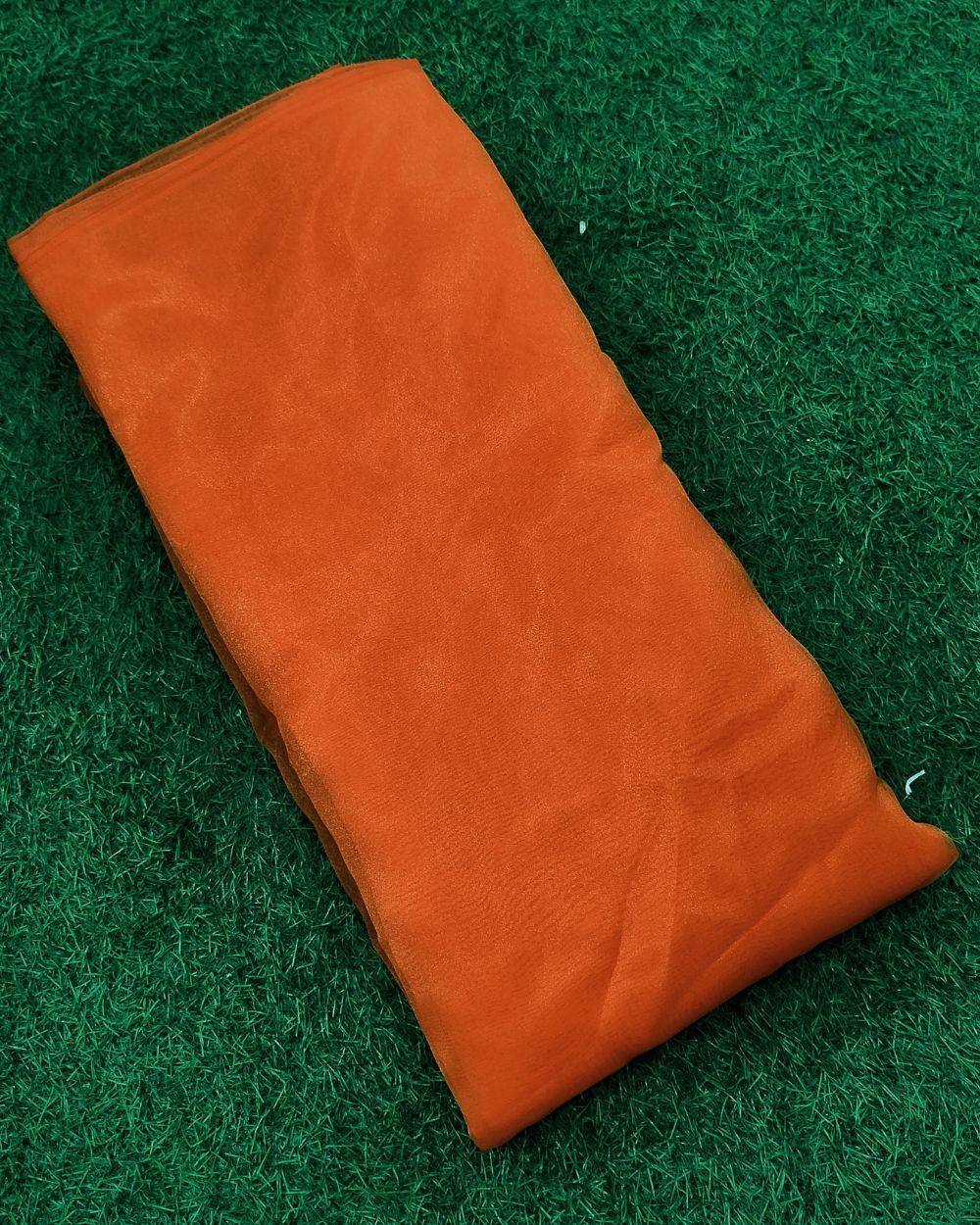 Plain Organza Orange Colour 45 Inches Width