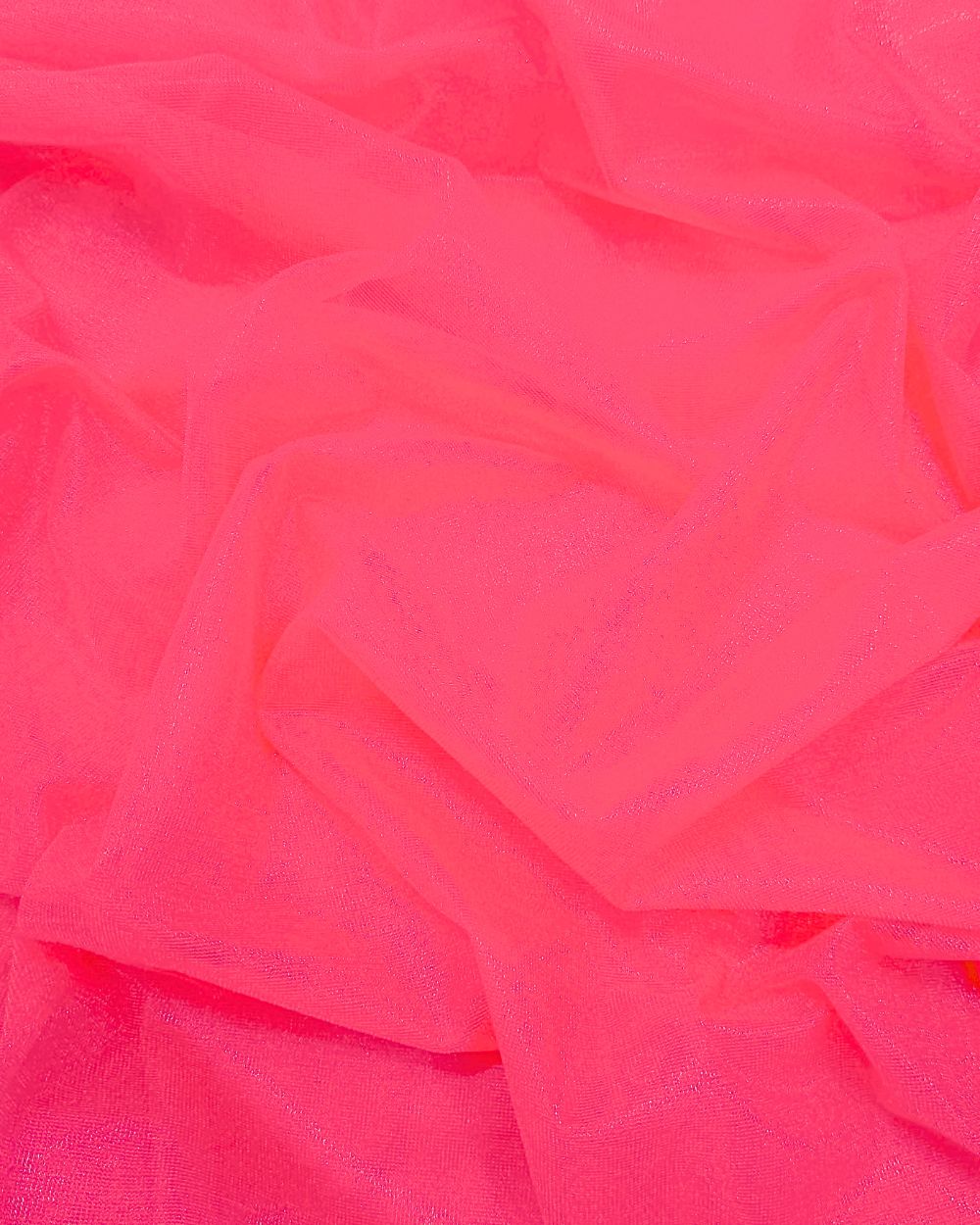 Plain Net-silky Watermelon Pink Colour 44 Inches Width