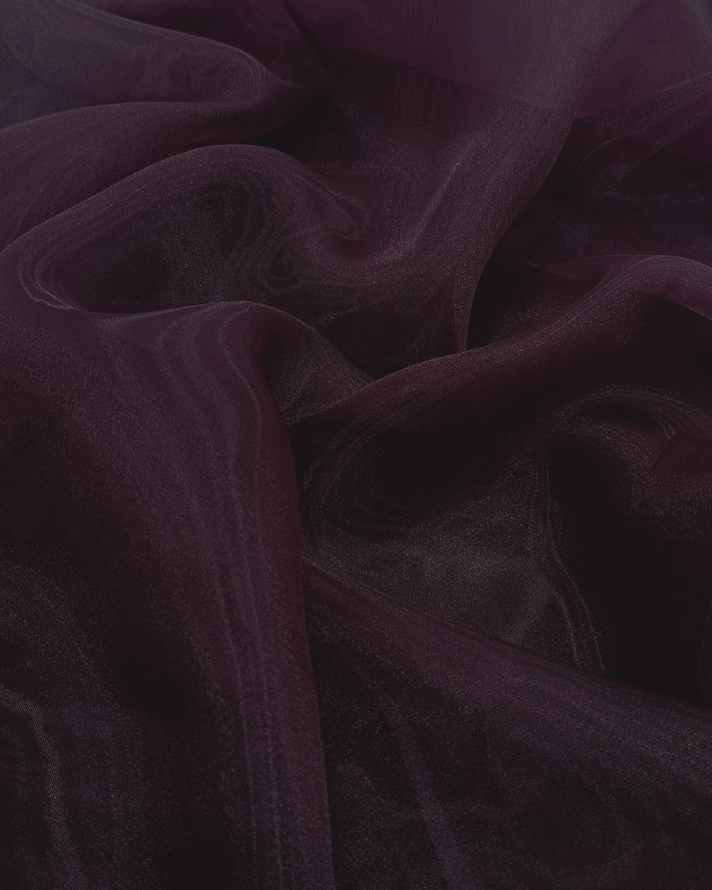 Plain Organza Dark Wine Colour 45 Inches Width