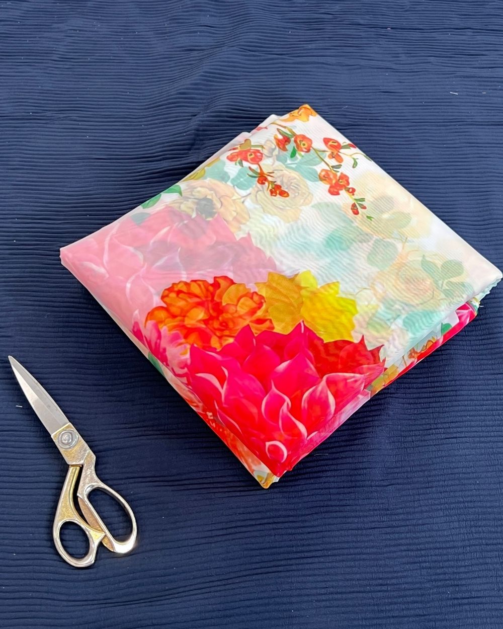 Premium Printed Organza Multicolor 42 Inches Width