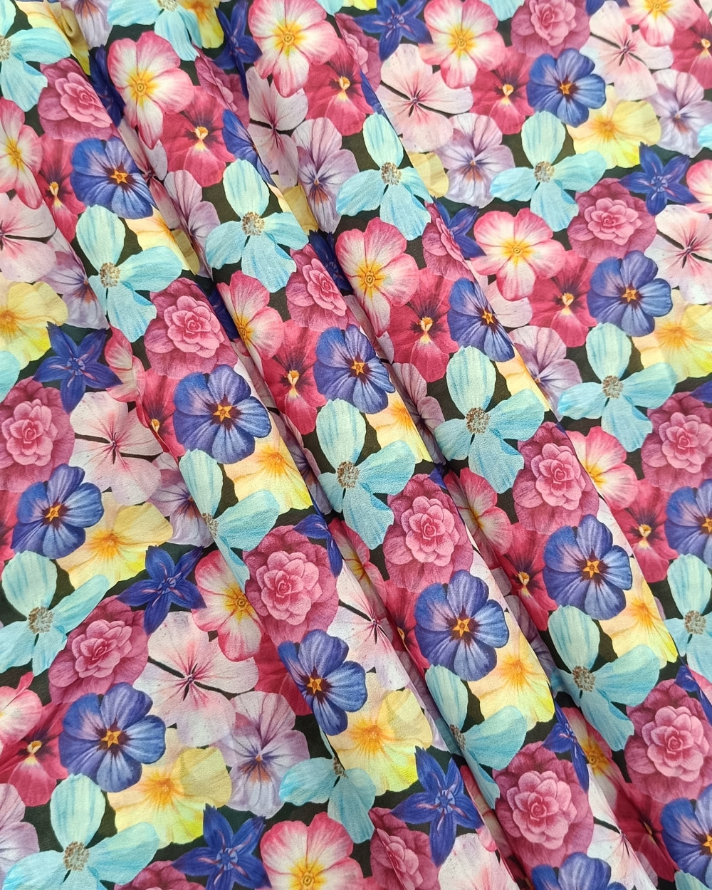 Fox Georgette Digital Print Multicolor 44 Inches Width